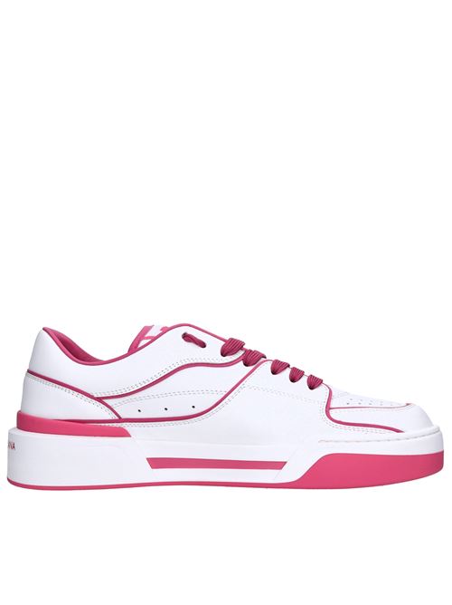 Leather sneakers DOLCE&GABBANA | CK2036 AF991 8K084BIANCO-ROSA SHOCKING